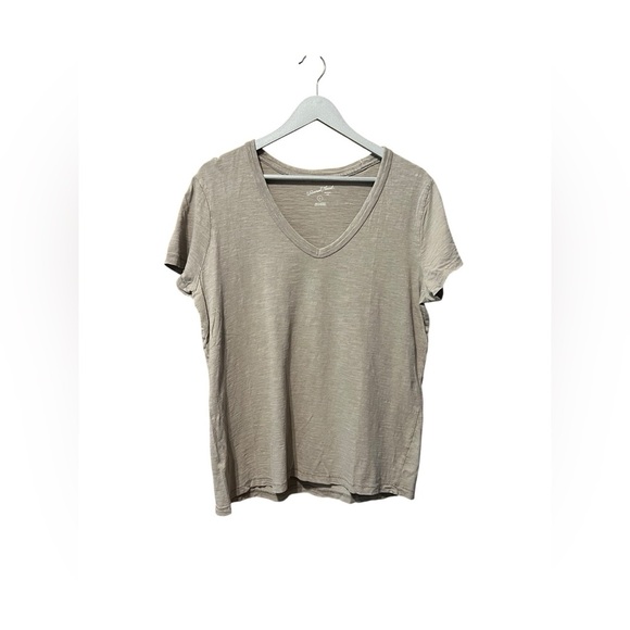 Universal Thread Light Brown V-Neck T-Shirt – Size Large - Picture 1 of 4